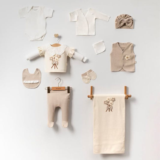Gentle Beginnings: Premium Newborn Hospital Clothing Set