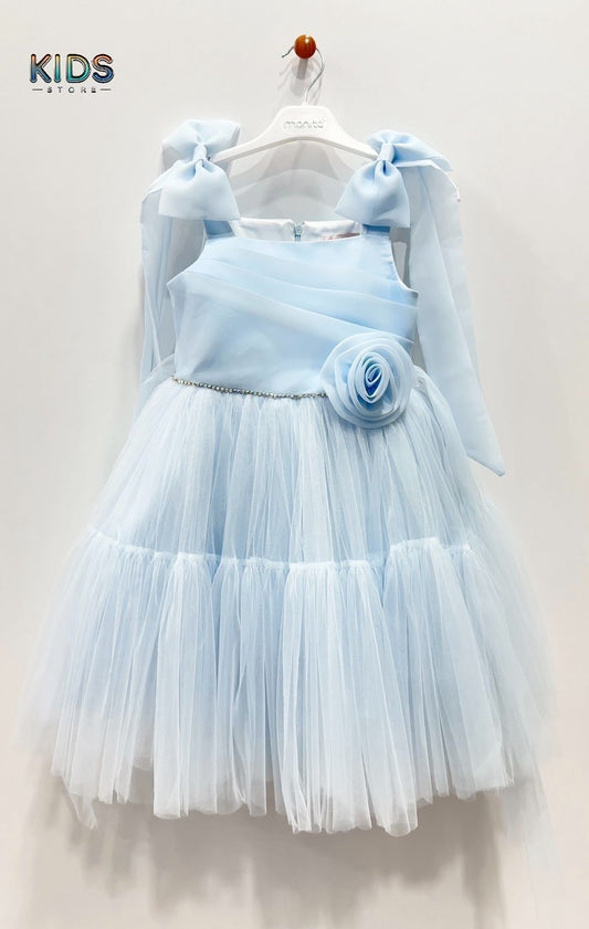 Bluebell Wishes β Rosette Tulle Celebration Dress!