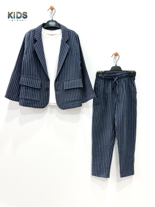 Dapper Stripes Premium Suit Set