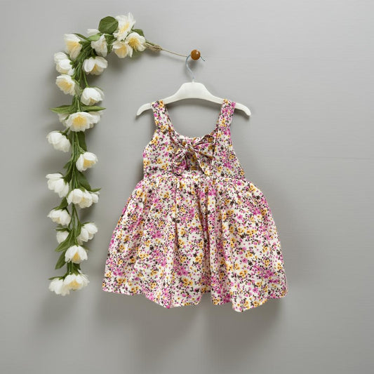 Blossom Delight Sleeveless Floral Twirl Dress