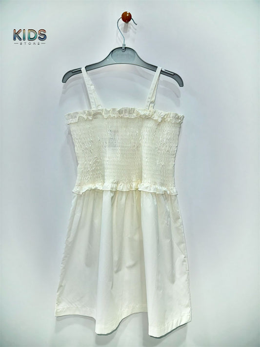 Cloudlight Charm β Smocked Cotton Grace Dress