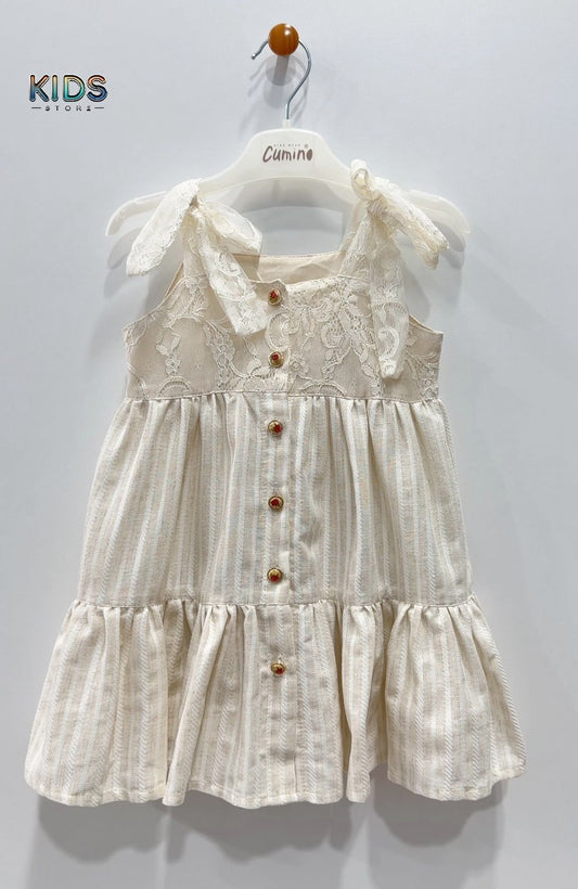 Strawberry Belle β Lace Whisper Cotton Dress!