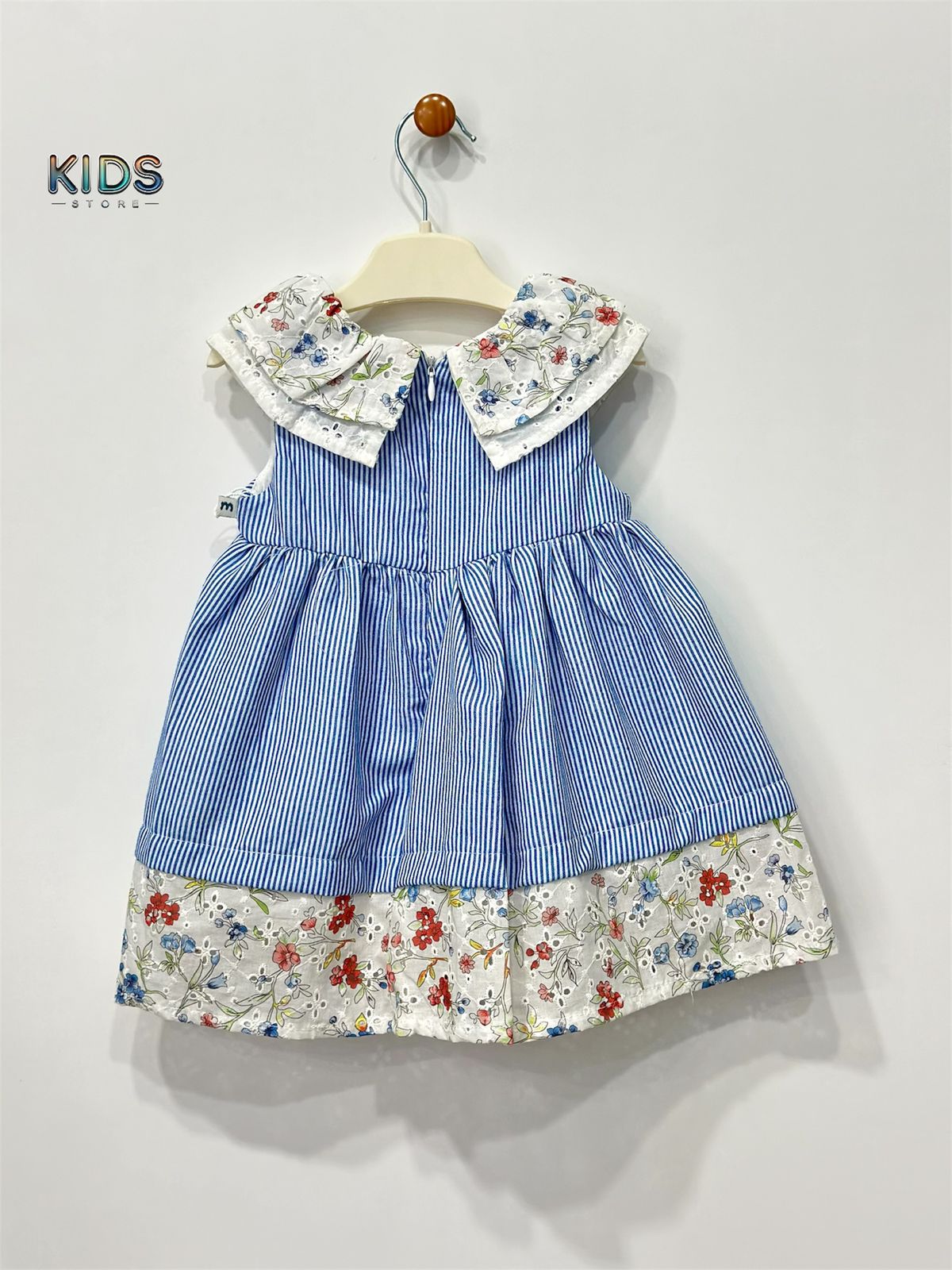 Petal Collar Charm – Blossom Stripe Dress!