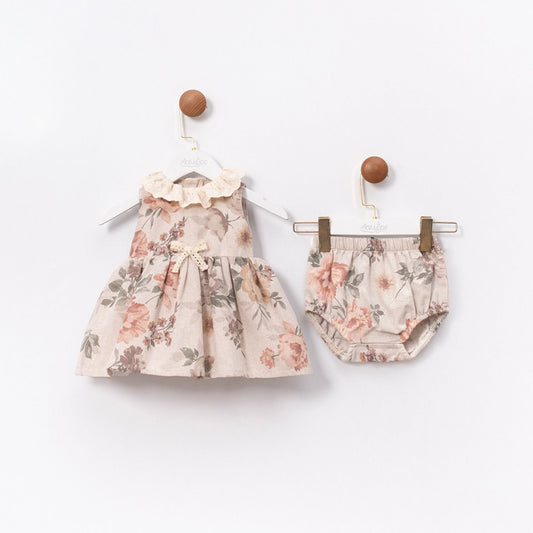Floral Elegance Baby Dress Set!