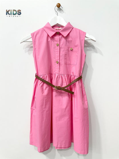 Sunset Chic – Belted Cotton Day Dress!