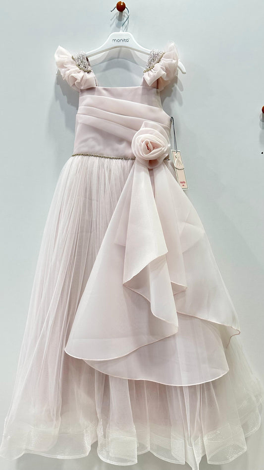 Blossom Grace – Royal Petal Tulle Dress!