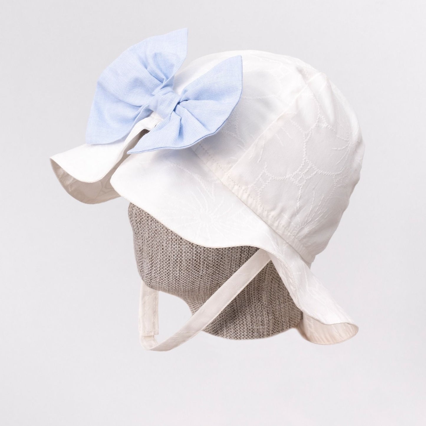 Elegant Blue and White Baby Dress Set