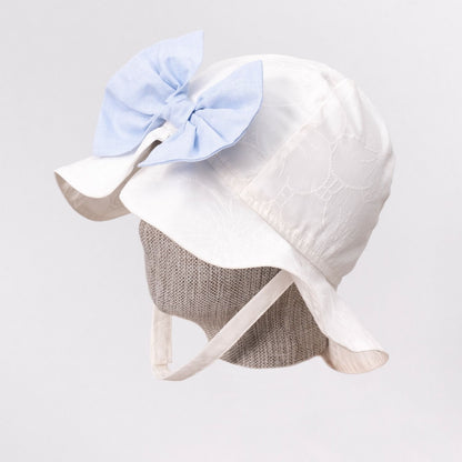 Elegant Blue and White Baby Dress Set