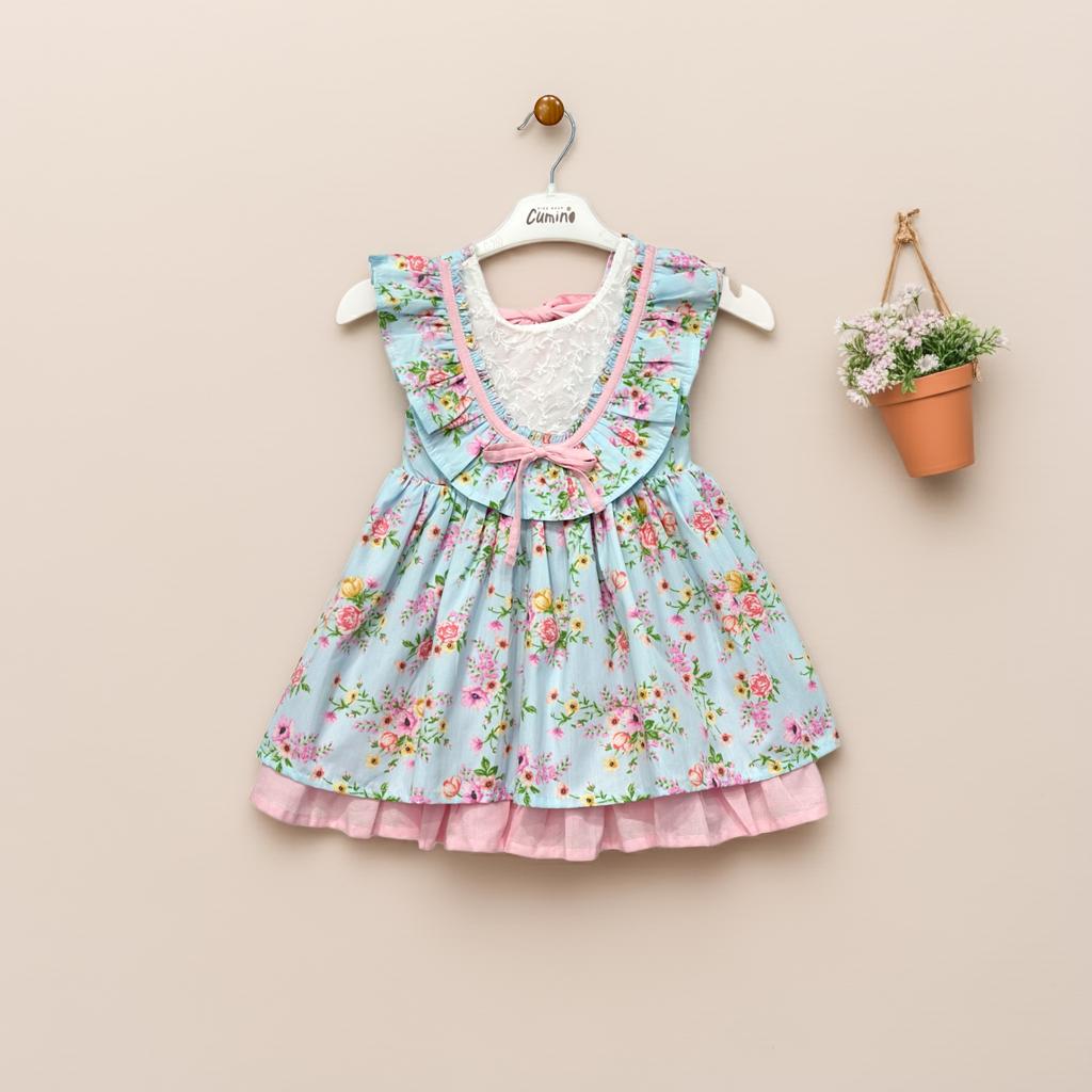 Petal Whisper Lace Bloom Layered Dress!