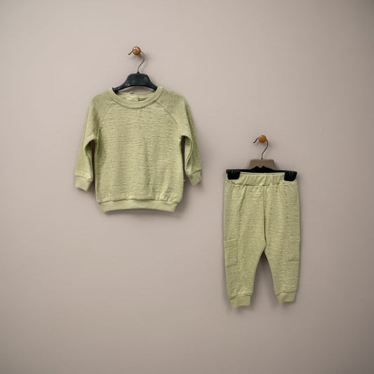 Olive Green Nest Textured Cotton Set!