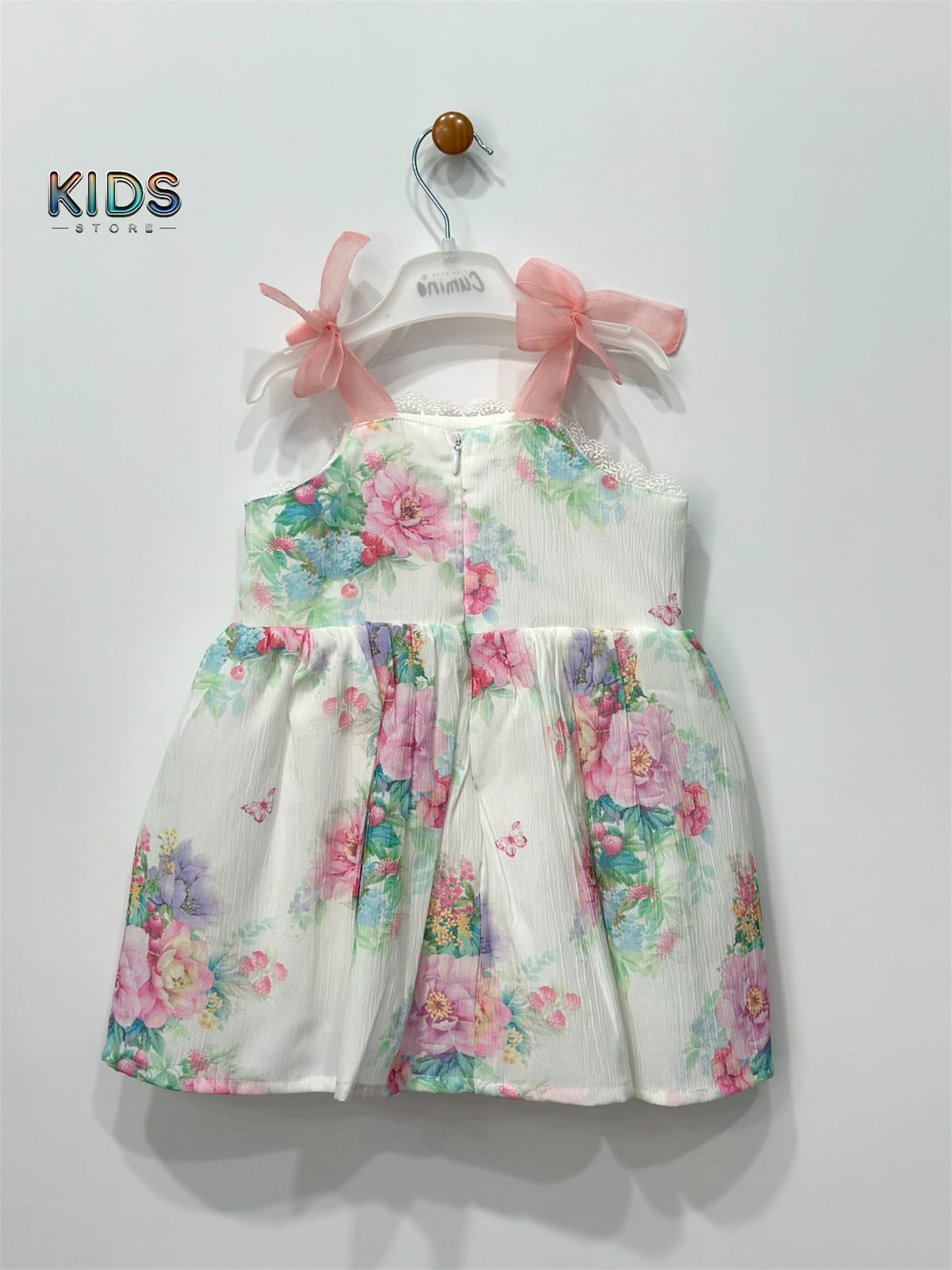 Garden of Grace – Blossom Ribbon Cotton Dress