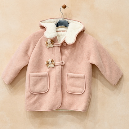 Blush Pink Coat with Extra-soft Fur