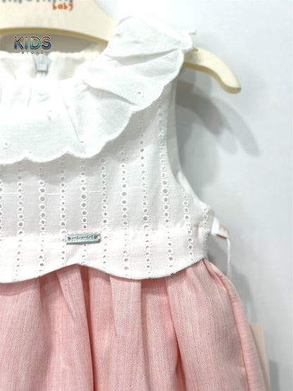 Blush Blossom – Lace Petal Cotton Dress!