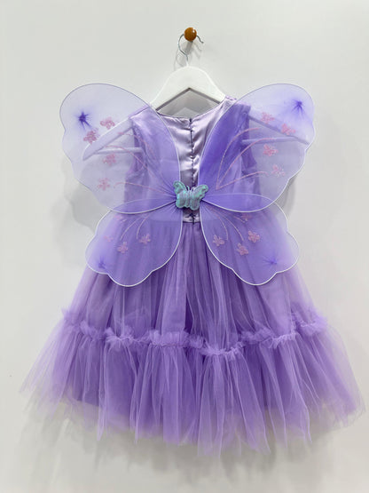 "Enchanted Lilac" – Butterfly Fairy Dress for Magical Moments!