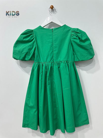 Emerald Whimsy – Bow Charm Occasion Dress!