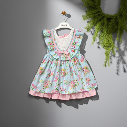 Petal Whisper Lace Bloom Layered Dress!