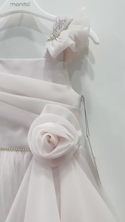 Blossom Grace – Royal Petal Tulle Dress!